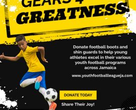 Gears 4 Greatness donation drive flyer for youth athletes