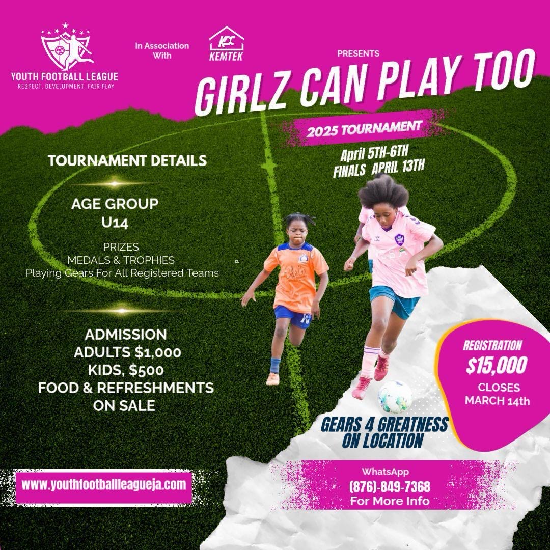 GIRLZ CAN PLAY TOO U14 TOURNAMENT